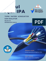 Modul Ajar IPA: Topik Materi Konduktor Dan Isolator