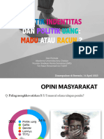 Politik Uang Dan Politik Identitas