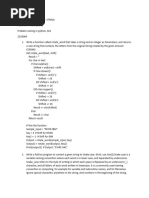 Python Assignment 7 String by Hemanth Raj S Civil s01