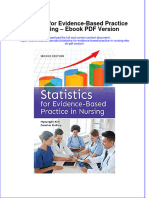 Statistics For Evidence Based Practice in Nursing Ebook PDF Version