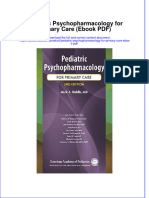 Pediatric Psychopharmacology For Primary Care Ebook PDF