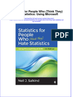 Statistics For People Who Think They Hate Statistics Using Microsoft