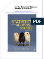 Statistics For The Behavioral Sciences 3rd Edition Ebook PDF