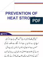 Prevention of Heat Stroke