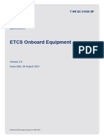 ETCS Onboard Equipment: Specification