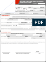 Formulario de Reclamo Cobertura de Desempleo