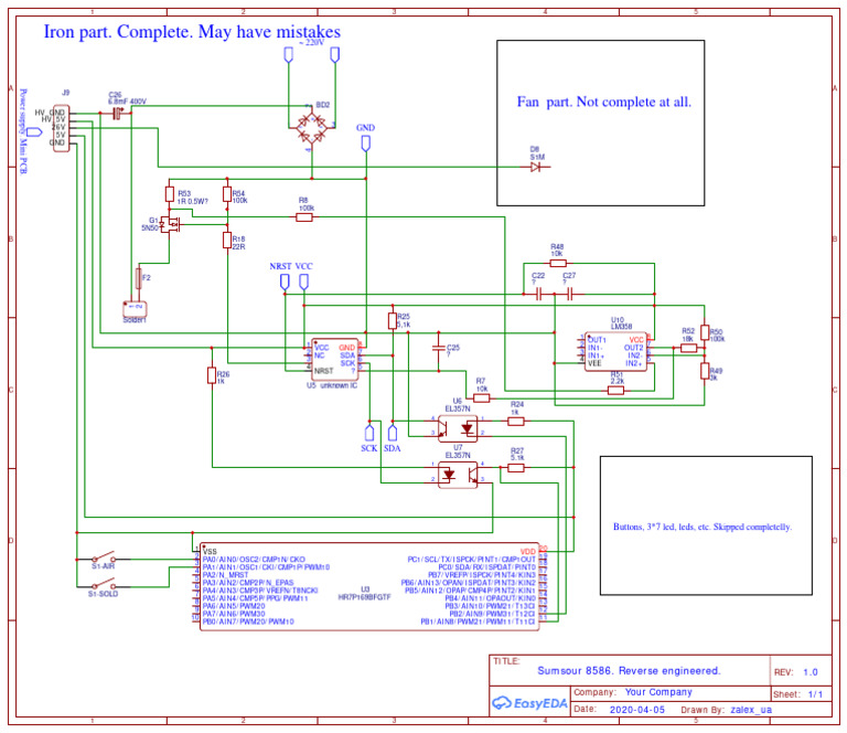 Sumsour 8586 Circuit Diagram | PDF