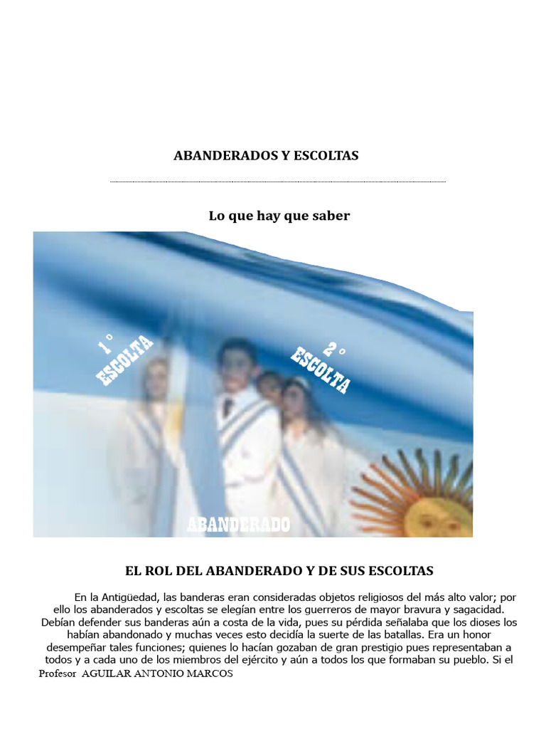 Abanderadosyescoltas Reglamento 5013 | PDF | Bandera