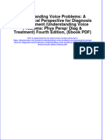 Understanding Voice Problems A Physiological Perspective For Diagnosis and Treatment Understanding Voice Problems Phys Persp Diag Treatment Fourth Edition Ebook PDF