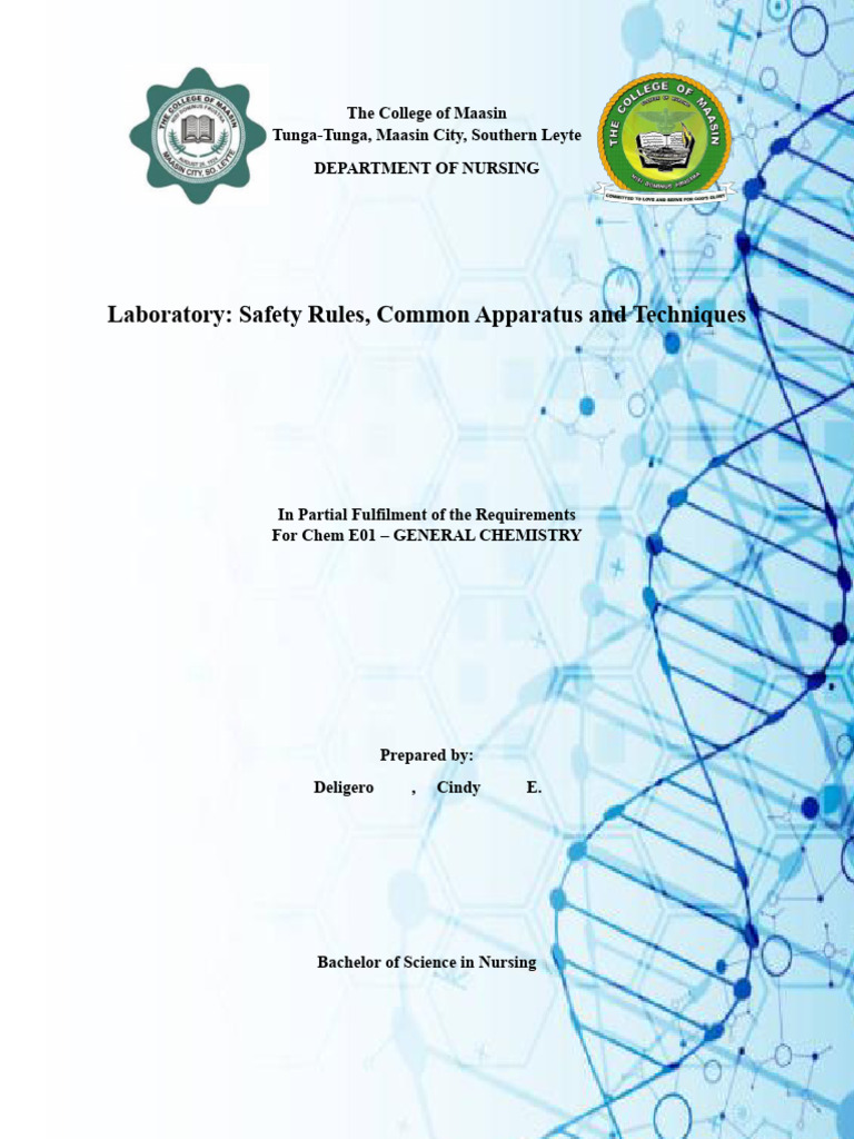 LABORATORY Cover Page | PDF
