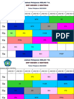 Jadwal Kelas Semester Genap Baru