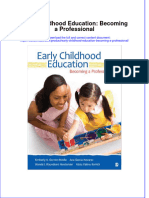 Early Childhood Education Becoming A Professional
