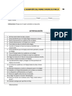 Boleta de Autoevaluación Padres de Familia