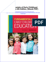 Fundamentals of Early Childhood Education 8th Edition Ebook PDF