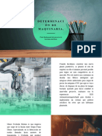 Determinación de Maquinaria