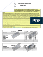 Tarifario de Producción Enero 2024