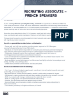 Job Spec - Recruiting Associate - French Speakers (PSF)