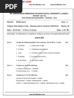 B. Pharm 2nd Semester Syllabus Overview | PDF | Metabolism | Metabolic ...