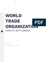 WTO Dispute Settlement Book Report