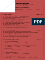 Class 7 Maths Sample Compressed