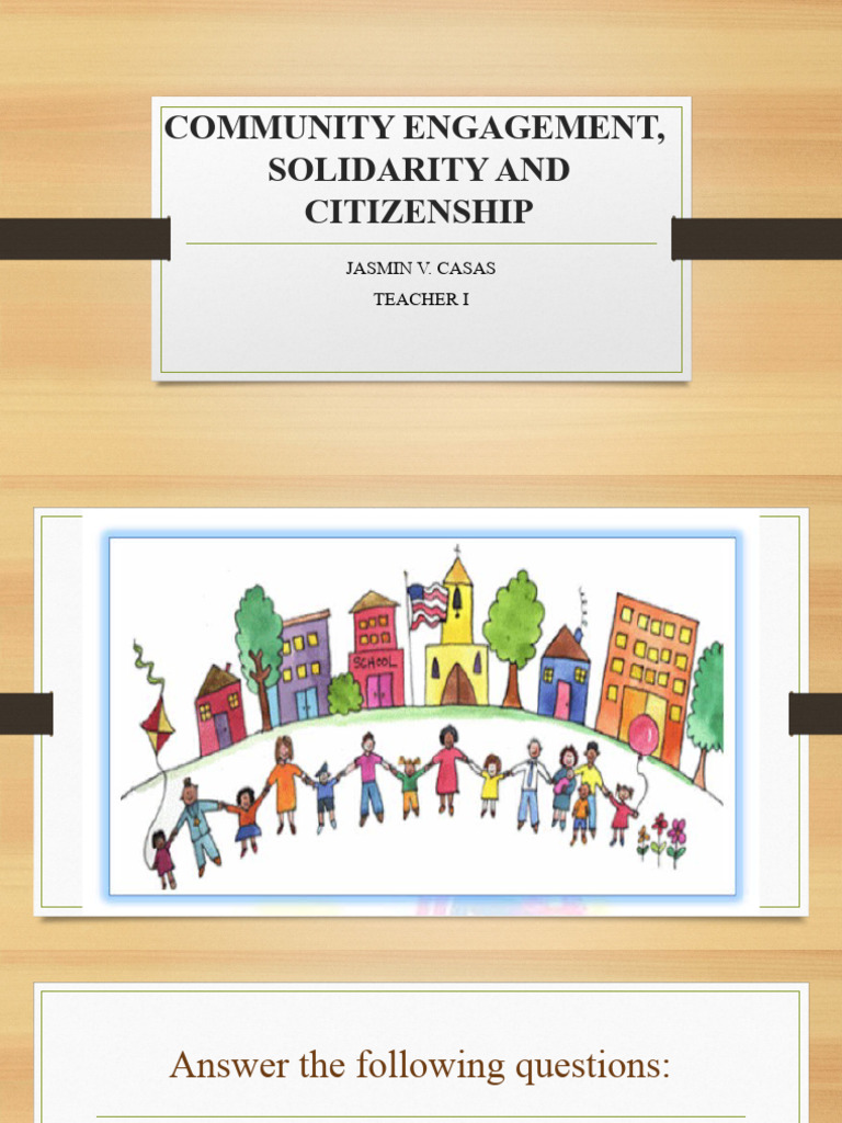 Module 1. Definition of Community PDF Community Behavioural Sciences