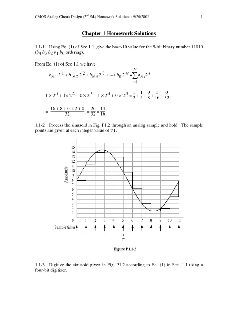 CMOS Analog Circuit Design Solution Manual | Field Effect Transistor |  Capacitor