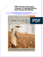Ebook PDF African Americans Combined Volume A Concise History Combined Volume 5th Edition