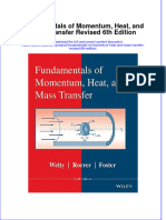Fundamentals of Momentum Heat and Mass Transfer Revised 6th Edition