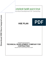 Hse Plan: Technical Development Company For Contracting
