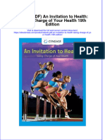 Ebook PDF An Invitation To Health Taking Charge of Your Health 19th Edition