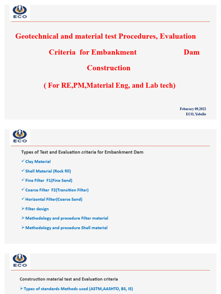 Construction Materials and Test Requirements Training PDF