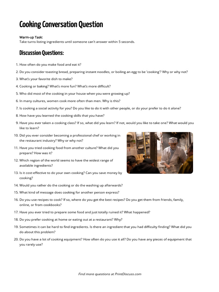 cookingquestions PDF