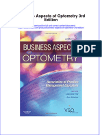 Business Aspects of Optometry 3rd Edition