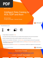 Intelligent Data Catalog For Axon, IICS and EDP