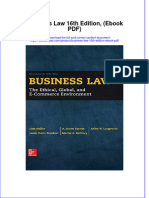 Business Law 16th Edition Ebook PDF