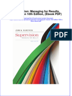 Supervision Managing For Results 10th Edition 10th Edition Ebook PDF