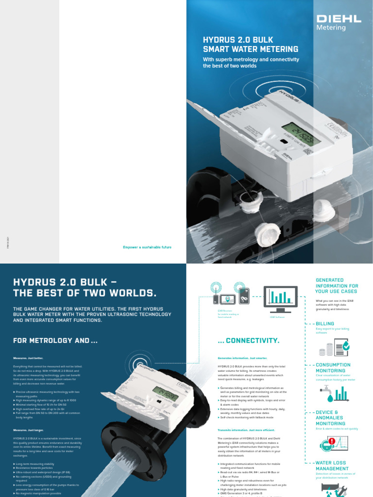 Brochure HYDRUS 2.0 BULK EN | PDF | Flow Measurement | Information