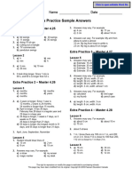 Unit 4 Extra Practice Key