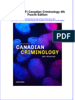 Ebook PDF Canadian Criminology 4th Fourth Edition