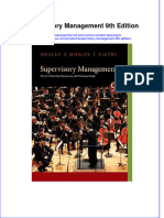 Supervisory Management 9th Edition