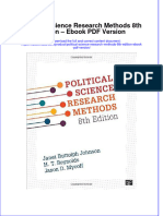 Political Science Research Methods 8th Edition Ebook PDF Version
