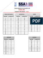 Gabarito Preliminar Ssa3 1dia