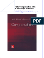 Ebook PDF Compensation 13th Edition by George Milkovich