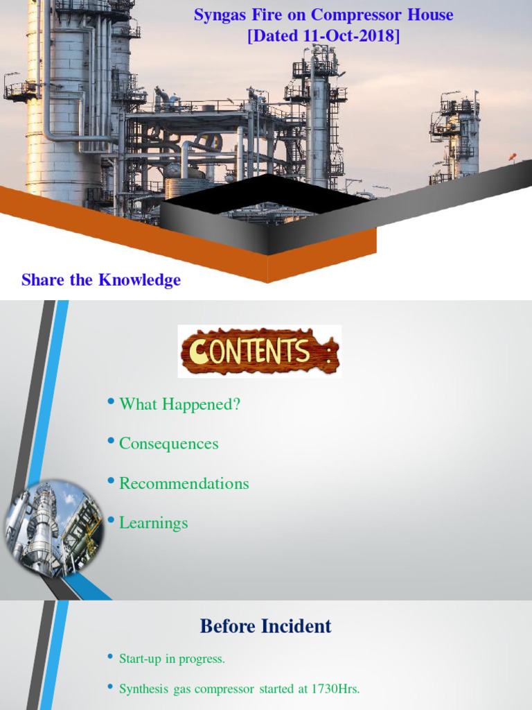 Syngas_Fire_in_Ammonia_Plant_Compressor_Housing_1702652466 | PDF
