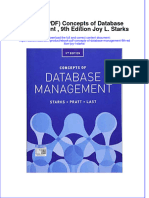 Ebook PDF Concepts of Database Management 9th Edition Joy L Starks