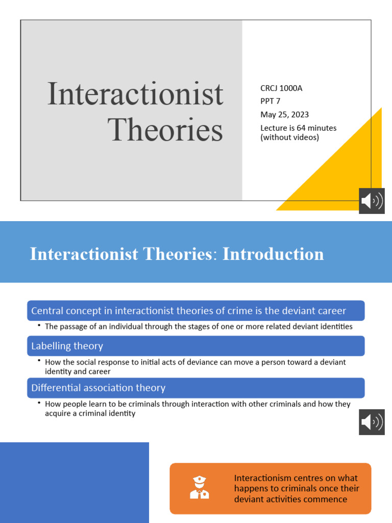 Understanding Interactionist Theories of Crime | PDF | Deviance ...