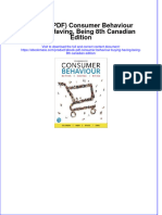 Ebook PDF Consumer Behaviour Buying Having Being 8th Canadian Edition