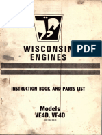 Wiscosin Ve4d-Vf4d Parts Operations