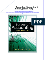 Survey of Accounting Accounting I 8th Edition Ebook PDF