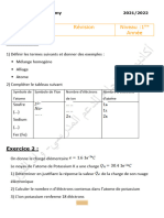Revision 1 1ere Chimie